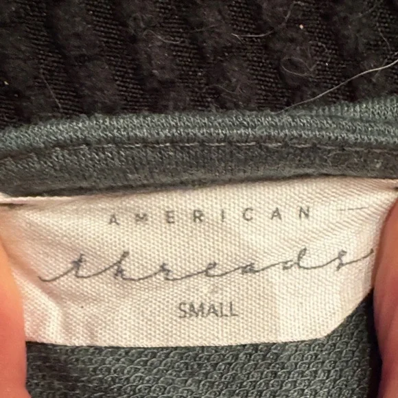 American Threads Green Dress with Ruffle Accents - Picture 2 of 4